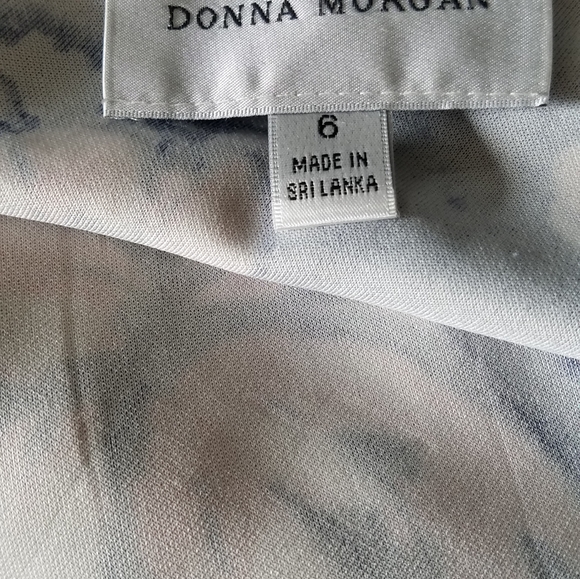 Donna Morgan Fit and Flare dress, pink and blue size 6 - Picture 4 of 5